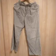 GU ライトデニムワイドパンツ L　グレー