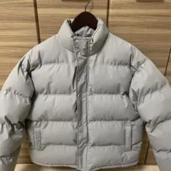 グレー ダウンジャケット ショート丈