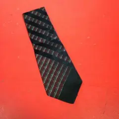 ☆銀座　田屋　TAYA　ネクタイ　ストライプ　ネイビー×レッド　シルク　メンズ