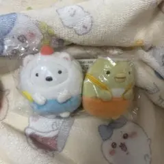 すみっコぐらし　てのりぬいぐるみセット　ラーメンライスセット　しろくま　ぺんぎん