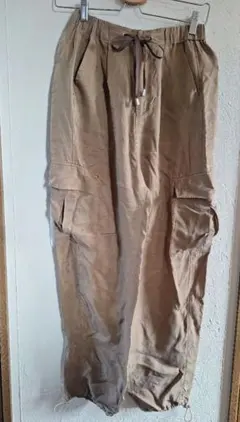 BAYFLOW サテンカーゴパンツ