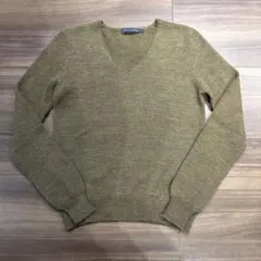 RALPH LAUREN L オリーブグリーン Vネックセーター