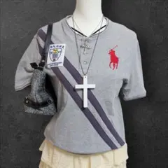 y2k平成ギャル ラルフローレン　ビッグポニー　ヘンリーネック