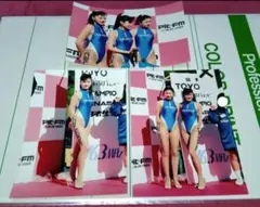 レースクイーン　写真　Lサイズ　3枚　ハイレグ　CALSONIC　カルソニック