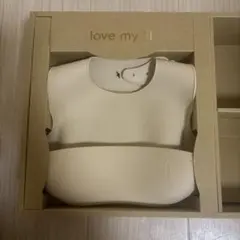 love my lil ベージュシリコンエプロン