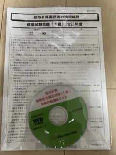 【超お得】2025年度給与計算1級対策講座（問題集・解答紙・資料集・解説DVD）