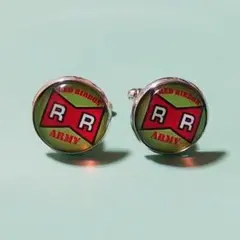 レッドリボン軍　カフスボタン　カフリンクス　アーミーグリーン