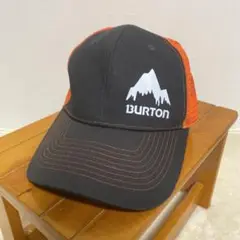 Burton バートン メッシュキャップ 黒/オレンジ