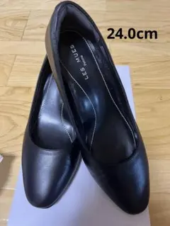 LES MUES AOKIブラックパンプス24.0