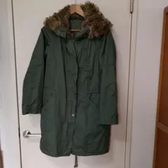 モッズコート　カーキGU　ミリタリー　レディース　ボアジャケット