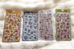 プチドロップステッカー　プーさん　スティッチ　101匹わんちゃん　バンビ　正規品