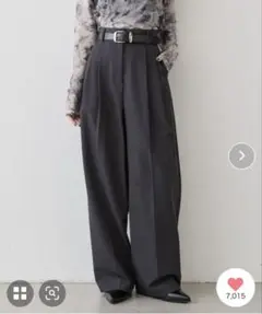Lui's 《-3キロ見え》2タックベーシックワイドパンツ