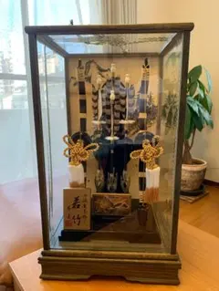 破魔弓飾り ガラスケース付｜東玉 岩槻｜正月飾り・端午の節句