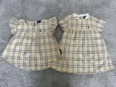 イーストボーイ ワンピース 90 95 チェック 姉妹コーデ お揃い