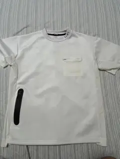 CKJS ホワイト Tシャツ フロントポケット付き