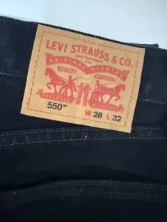 LEVI 550 ブラックデニム W28 L32