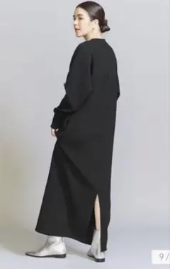 ビューティ＆ユース　ダブルフェイス マキシワンピース　アダムエロペ、シップス