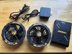 早い者勝ち！】バートルAC230（12V）×2☆ファン×6・配線・充電器セット 