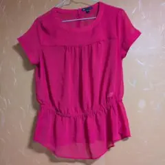 Gap 半袖 ブラウス ピンク XSサイズのサムネイル
