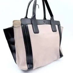 Chloé クロエ アリソン オールレザー ロゴ型押しトートバッグ　バイカラー 美品 クロエ アリソン オールレザー ロゴ型押しトートバッグ A4