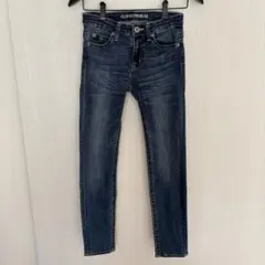 スキニーデニム ジーンズ ダークブルー