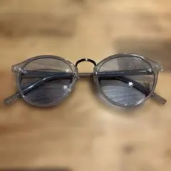 ブルーレンズ　ボストン型サングラスのサムネイル