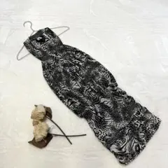 韓国　ドレス　ワンピース　レオパード柄　パーティ　ミニ丈　派手　春夏