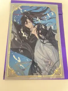 魔道祖師完結記念展　扉絵箔押しイラストカード11