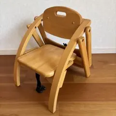 大和屋　arch 折りたたみ式ナチュラルウッドベビーチェア