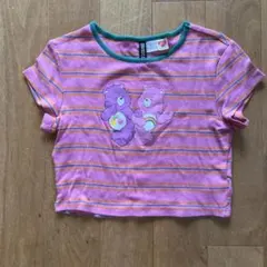 H&M ケアベア ストライプ Tシャツ XS 150cm