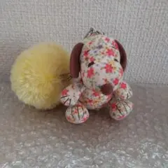 総柄　花柄 ストラップ マスコット スヌーピー ぬいぐるみ