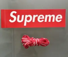 【翌日発送】supreme NIKEエアフォース1 靴紐 ステッカー付