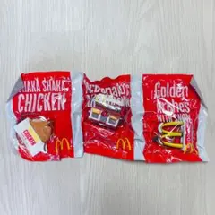 【新品未開封】マクドナルド フードストラップ 3点セット　平成レトロ　非売品