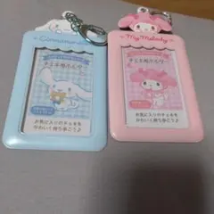 マイメロディ　シナモンロール チェキ用ホルダー ピンク
