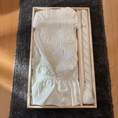 【美品】帯揚げ&帯締めセット 白系 箱無し発送