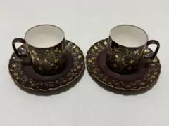 宮内庁御用達 NAKAYAMA ナカヤマ デミタス カップ&ソーサー 桔梗柄