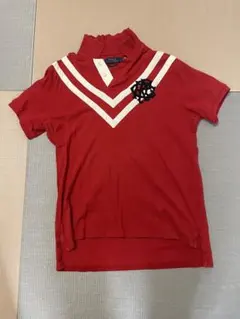 POLO RALPH LAUREN レッド Vネック ポロシャツ L