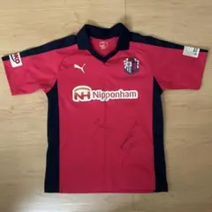 Puma サッカーシャツ ピンク/ネイビー サイン入り