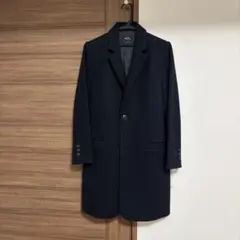A.P.C. ネイビー チェスターコート 34サイズ