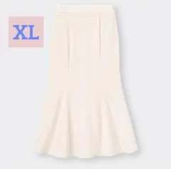 GU ロング マーメイドスカート 白 ホワイト XL
