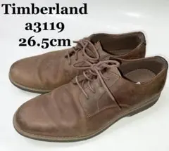 ティンバーランド A3119 26.5cm プレーントゥ レザービジネス 茶
