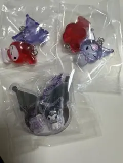 なかよしドロップチャーム２つ＊パッケージチャーム(マイメロディ&クロミ)