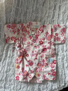 花柄ピンク甚平 サイズ70