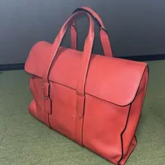 激レア✨コーチ メトロポリタン 2way ビジネスバッグ シボ革 レッド 系
