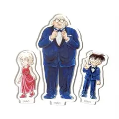 名探偵コナン　コナン展30周年アクリルジオラマ　江戸川コナン　灰原哀　阿笠博士