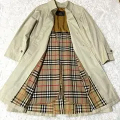 希少/美品✨バーバリー ノバチェック ステンカラーコート M トレンチ ライナー
