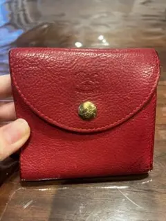 イルビゾンテ 二つ折り財布　赤