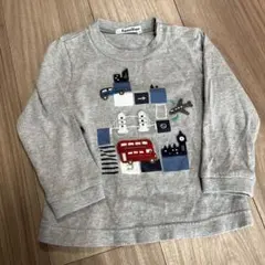 ファミリア　長袖Tシャツ　90 車　飛行機