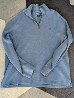 Polo by Ralph Lauren ハーフジップ スウェット グレー L