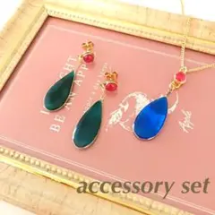 【訳有】両耳ピアス ネックレス セット ハウルの動く城 ジブリ ハロウィン 仮装